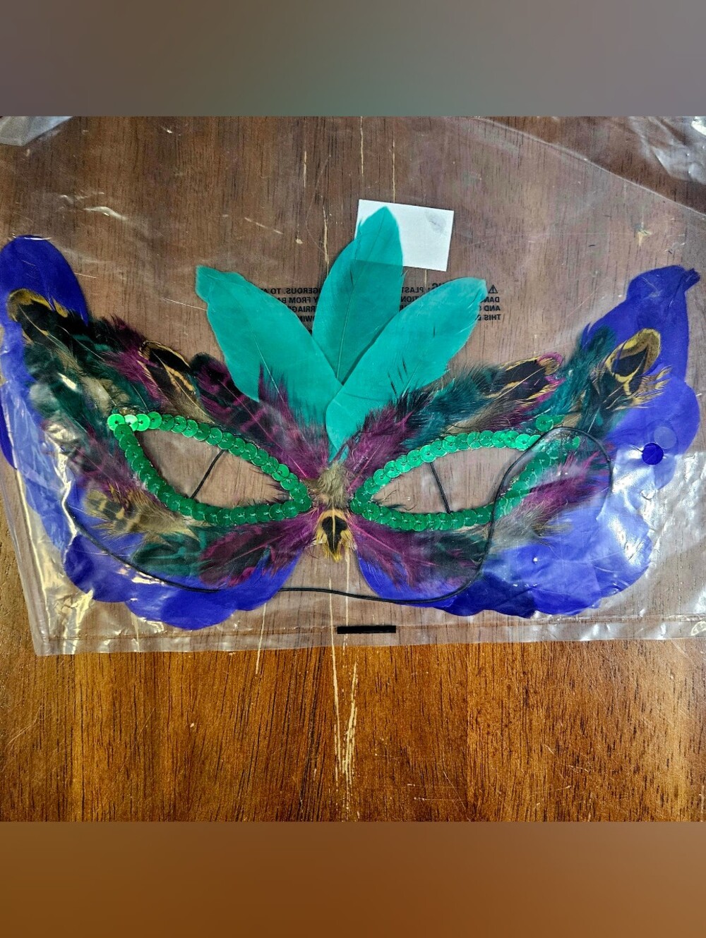Lot 11 Feather Masquerade Masks Mardi Gras Costume Sequin Peacock Blue Purple